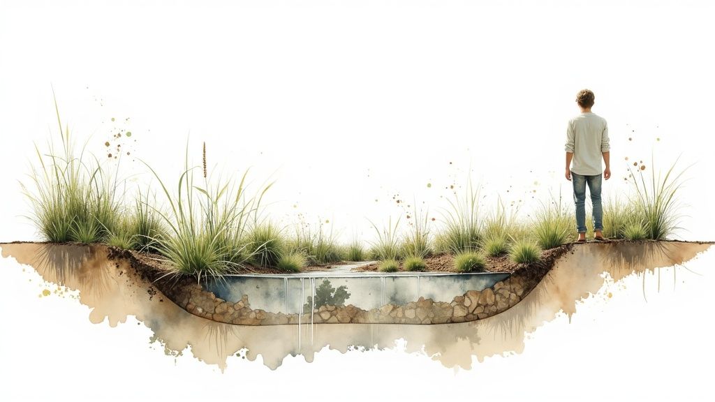 Create Rain Gardens and Bioswales for Water Management