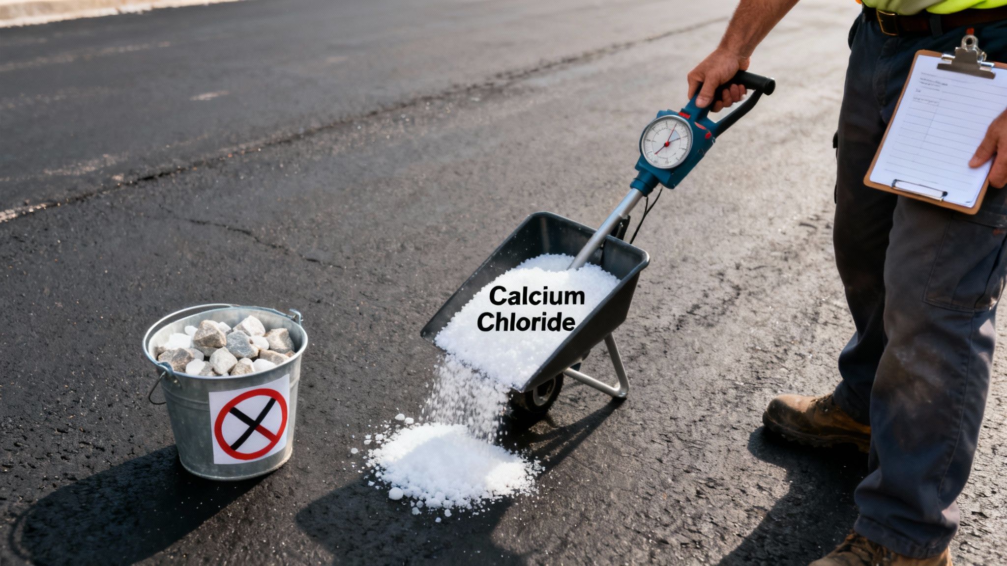 De-icing Material Management and Application Strategy