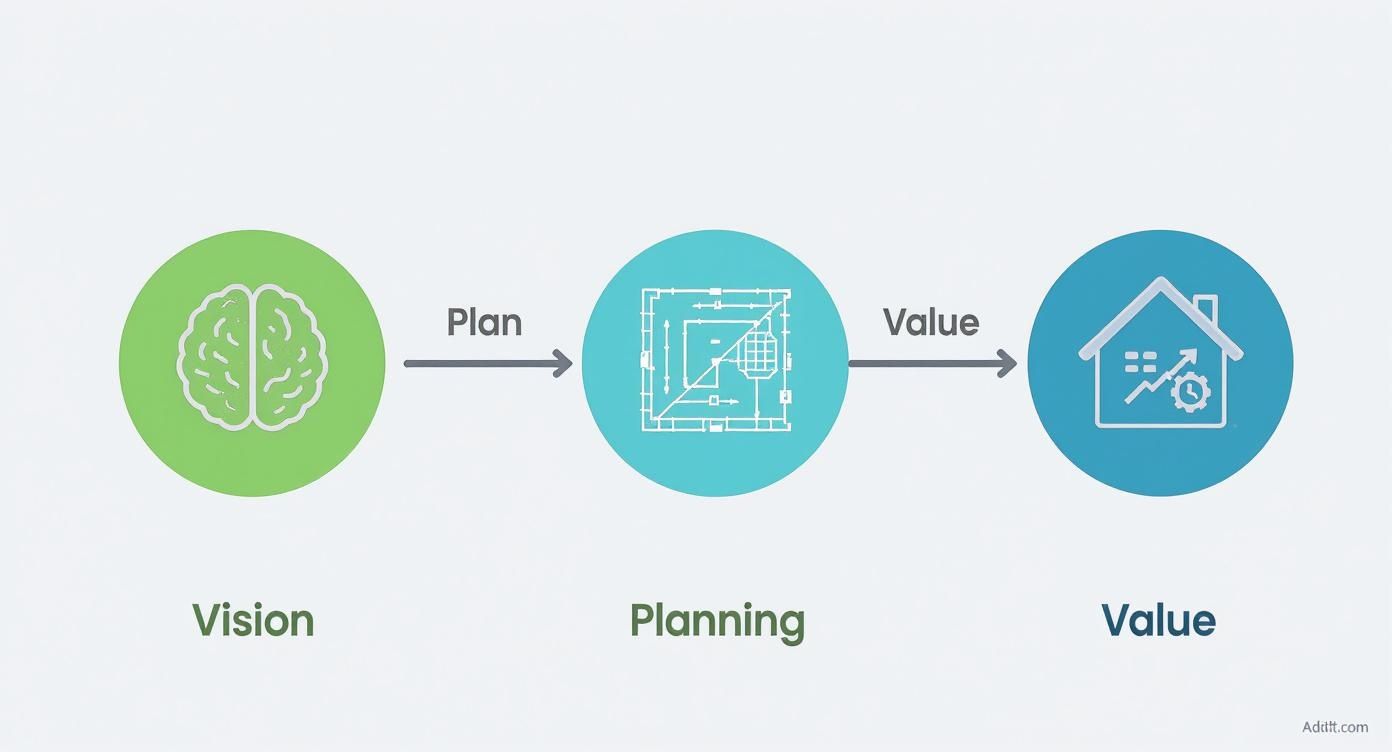 Infographic about from vision to value: smarter <a href=