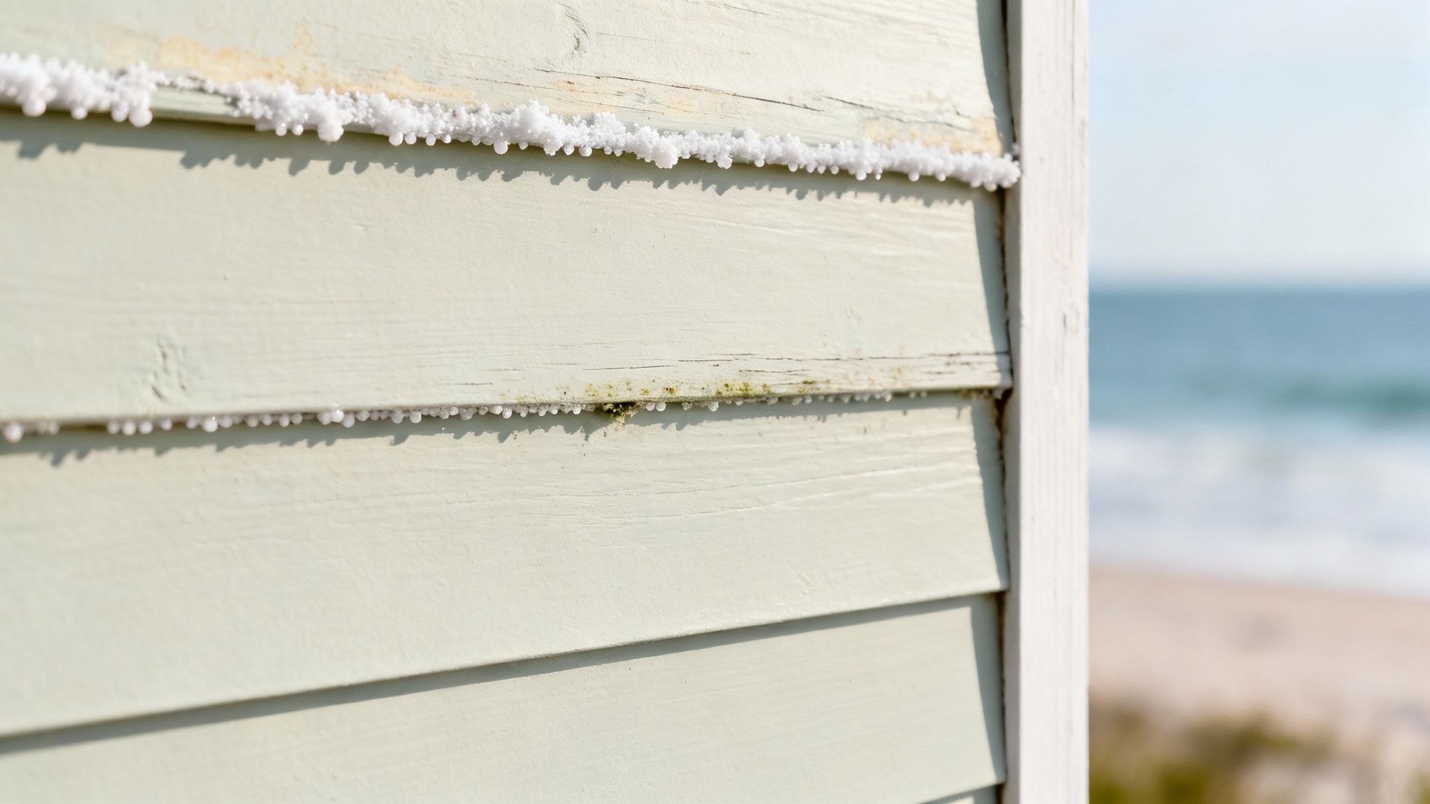 A coastal home in Monterey County with a pristine exterior paint job.