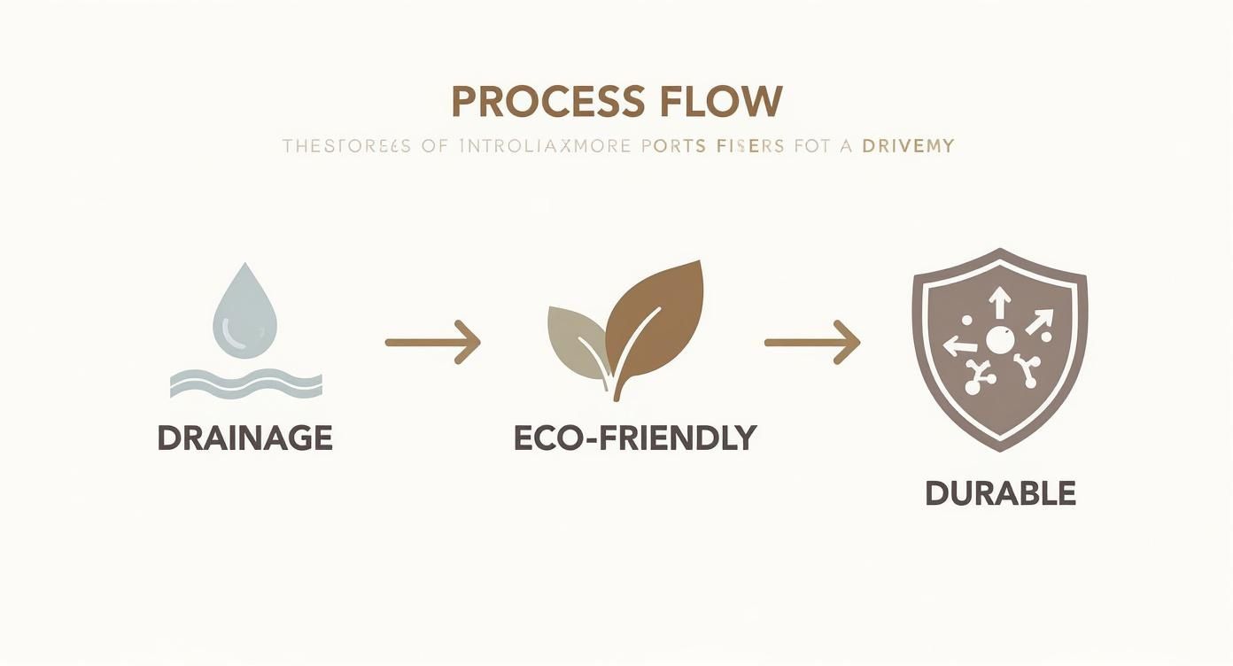 Infographic about crushed granite driveways