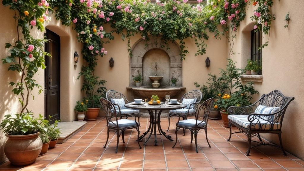 Mediterranean Courtyard Style