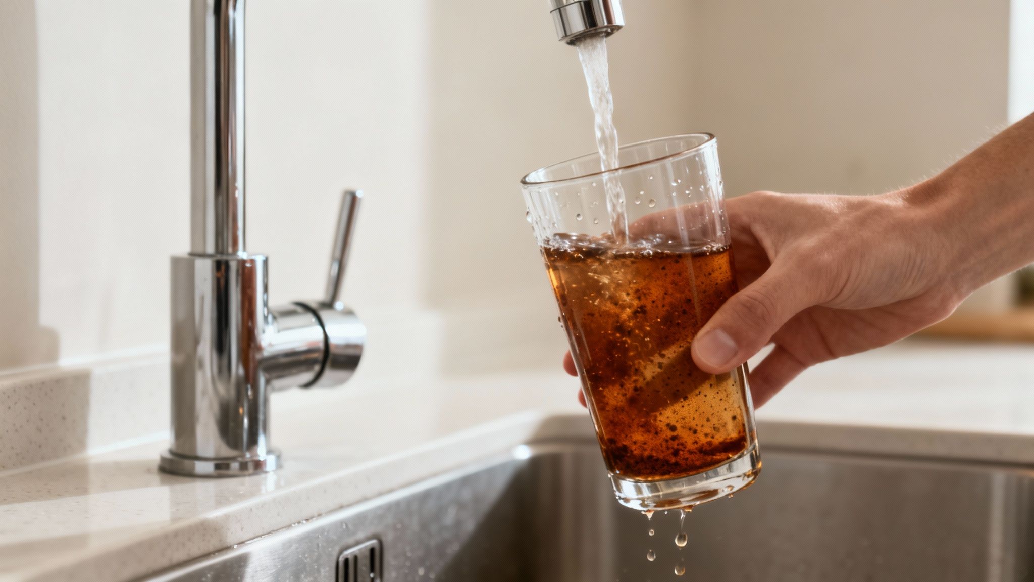 Discolored, Rusty, or Cloudy Water Coming From Taps