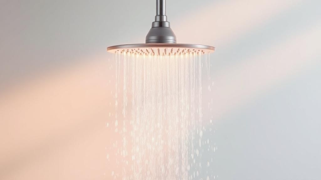 A graphic illustrating a continuous flow of hot water from a tap, symbolizing the endless supply from a tankless water heater.