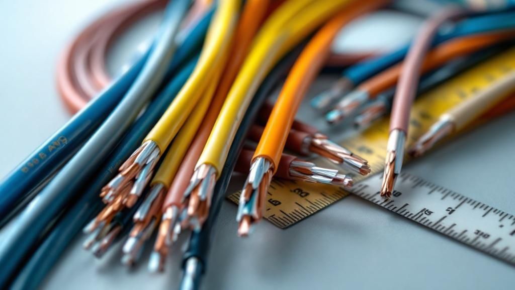 A close-up of different colored electrical wires being properly installed in a junction box, demonstrating correct conductor installation.