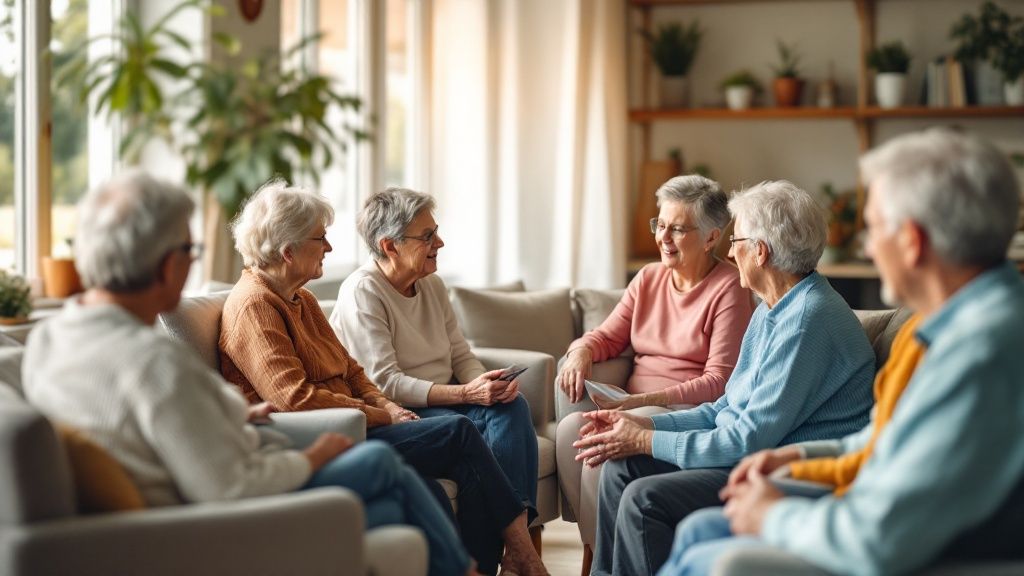 A CCVNA therapist demonstrates a safe transfer technique to a patient's family member.