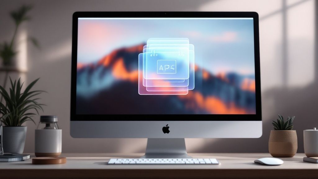 A diagram showing a timeline with multiple "snapshots" branching off, representing different points in time for data recovery.