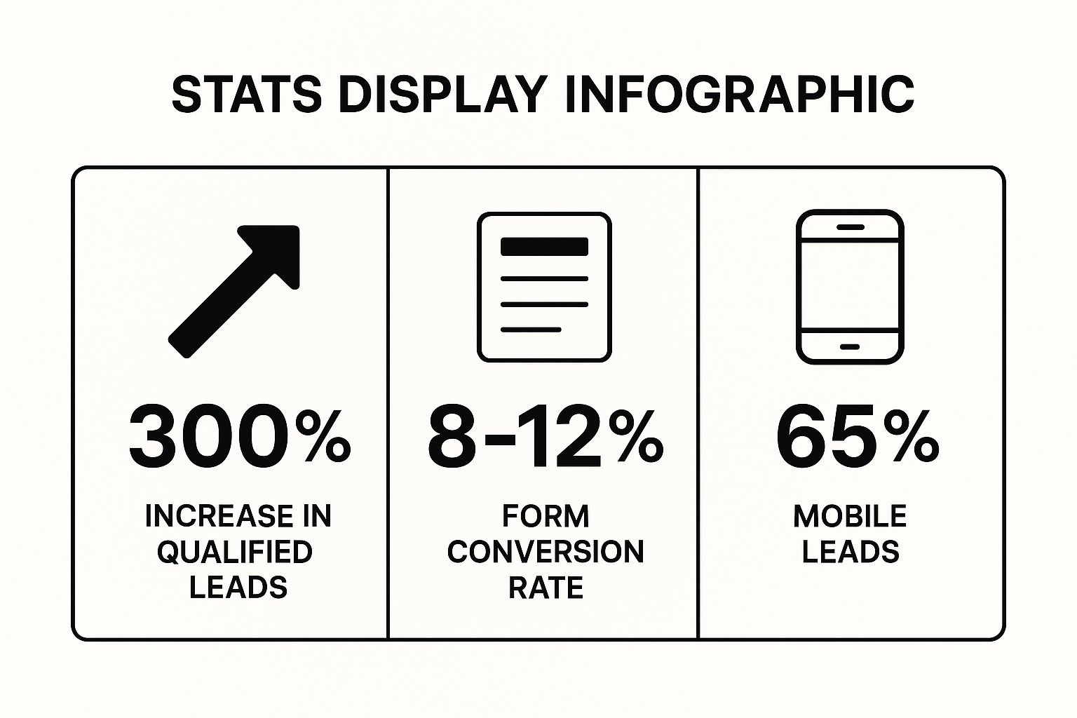Infographic showing key data about Proven Lead Generation and Conversion Systems