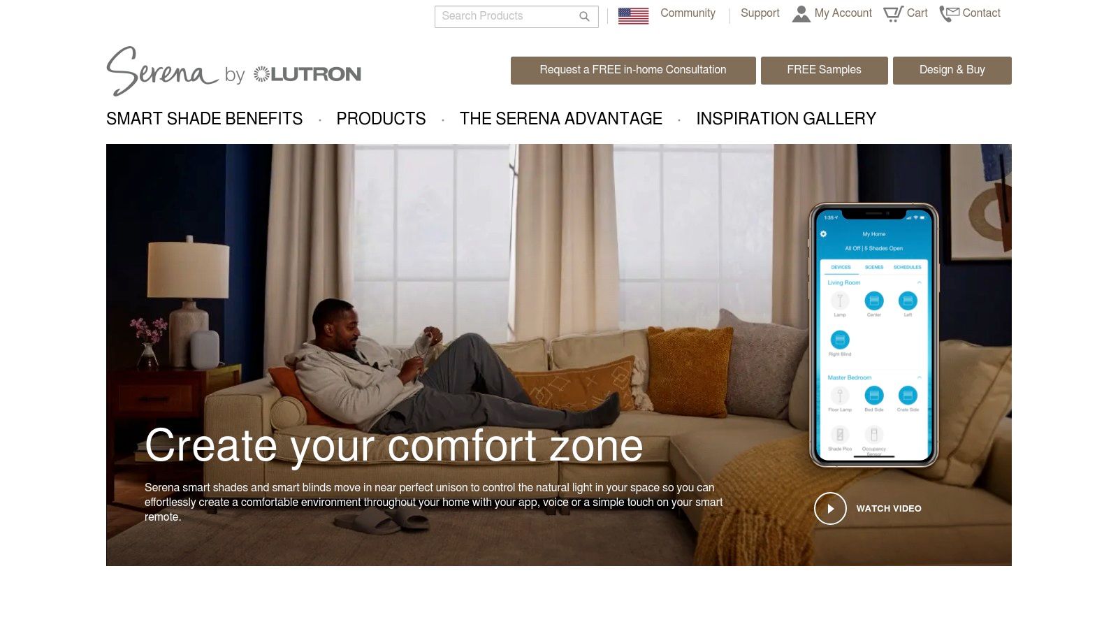 Serena Shades by Lutron