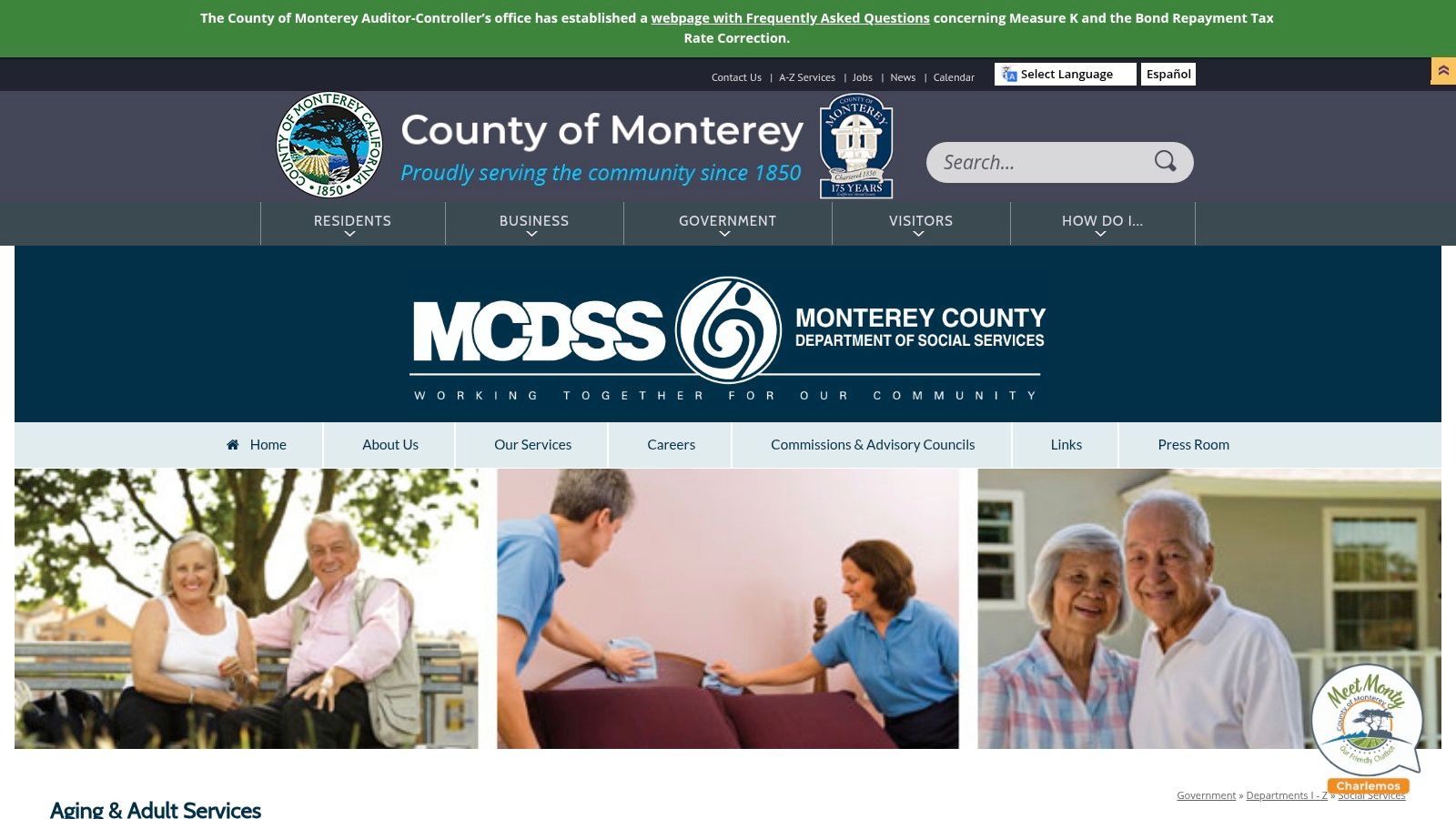 Monterey County Aging & Adult Services (AAS)