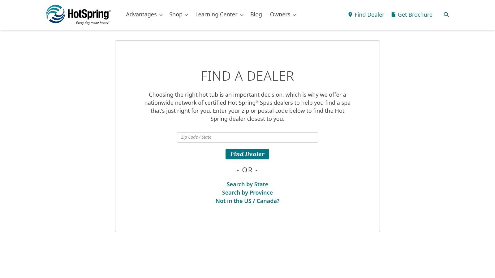 Hot Spring Spas (dealer network)
