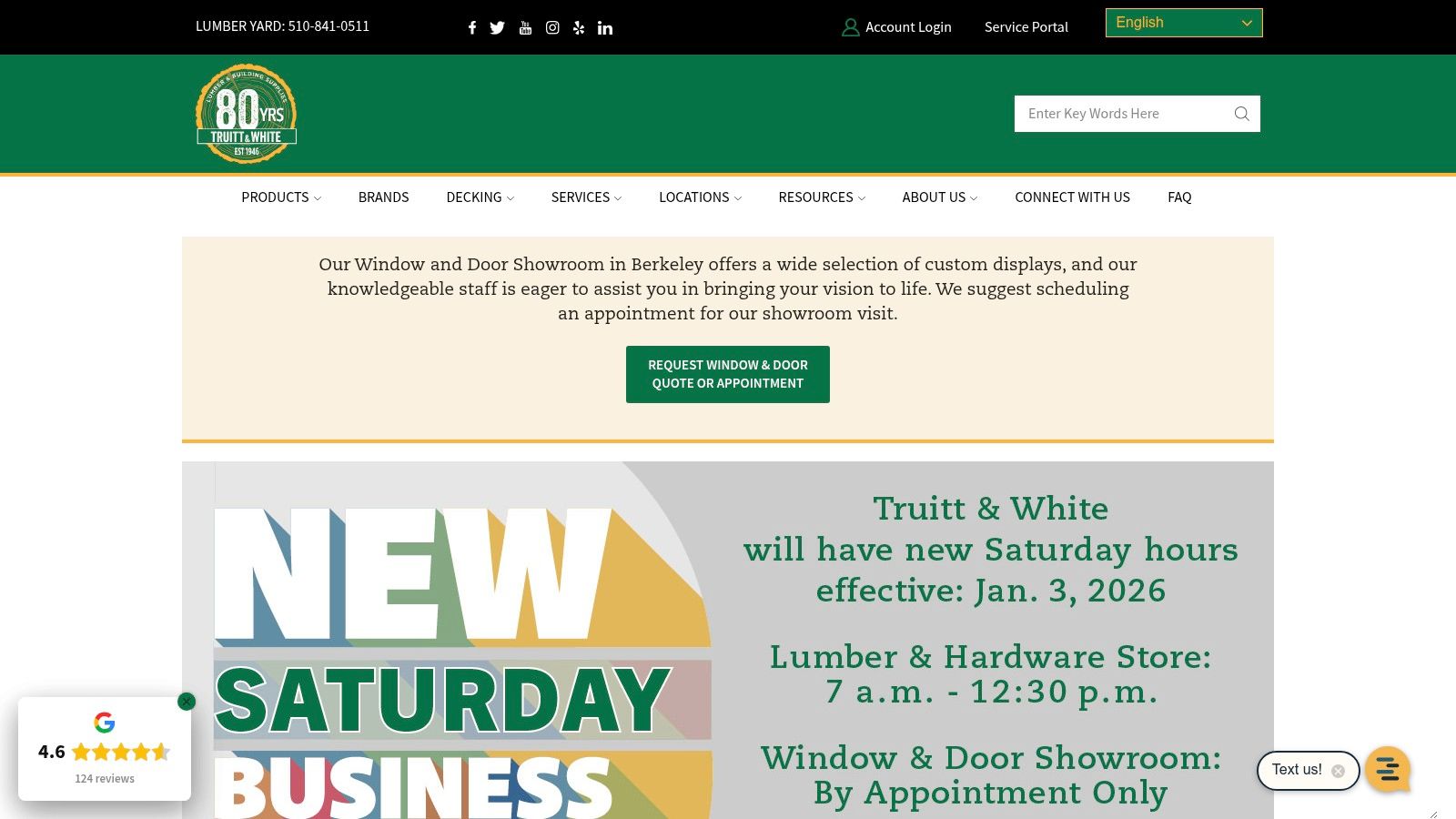 Truitt & White Window & Door Showroom