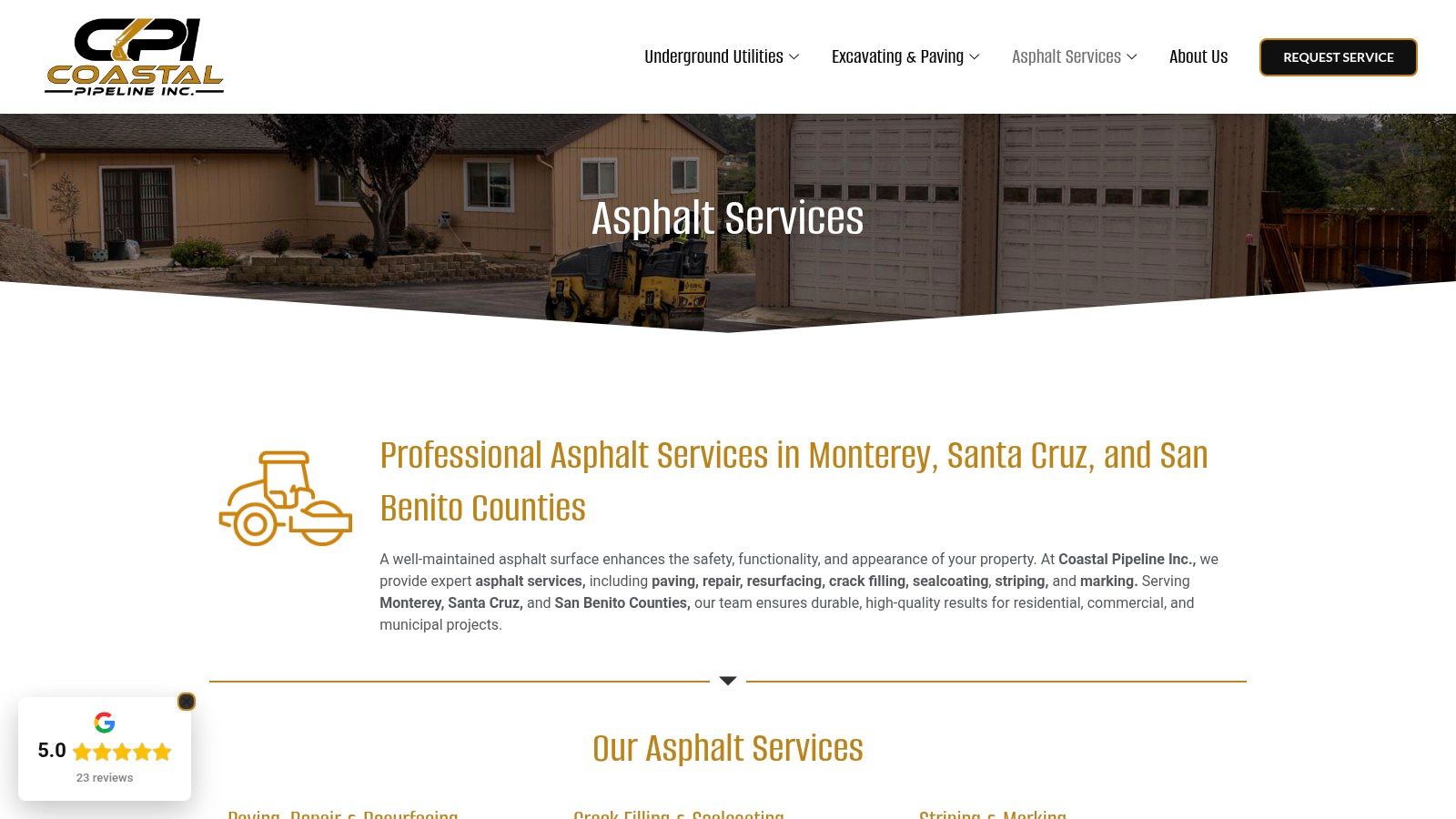 Coastal Pipeline Inc. — Integrated Infrastructure & Paving Expertise