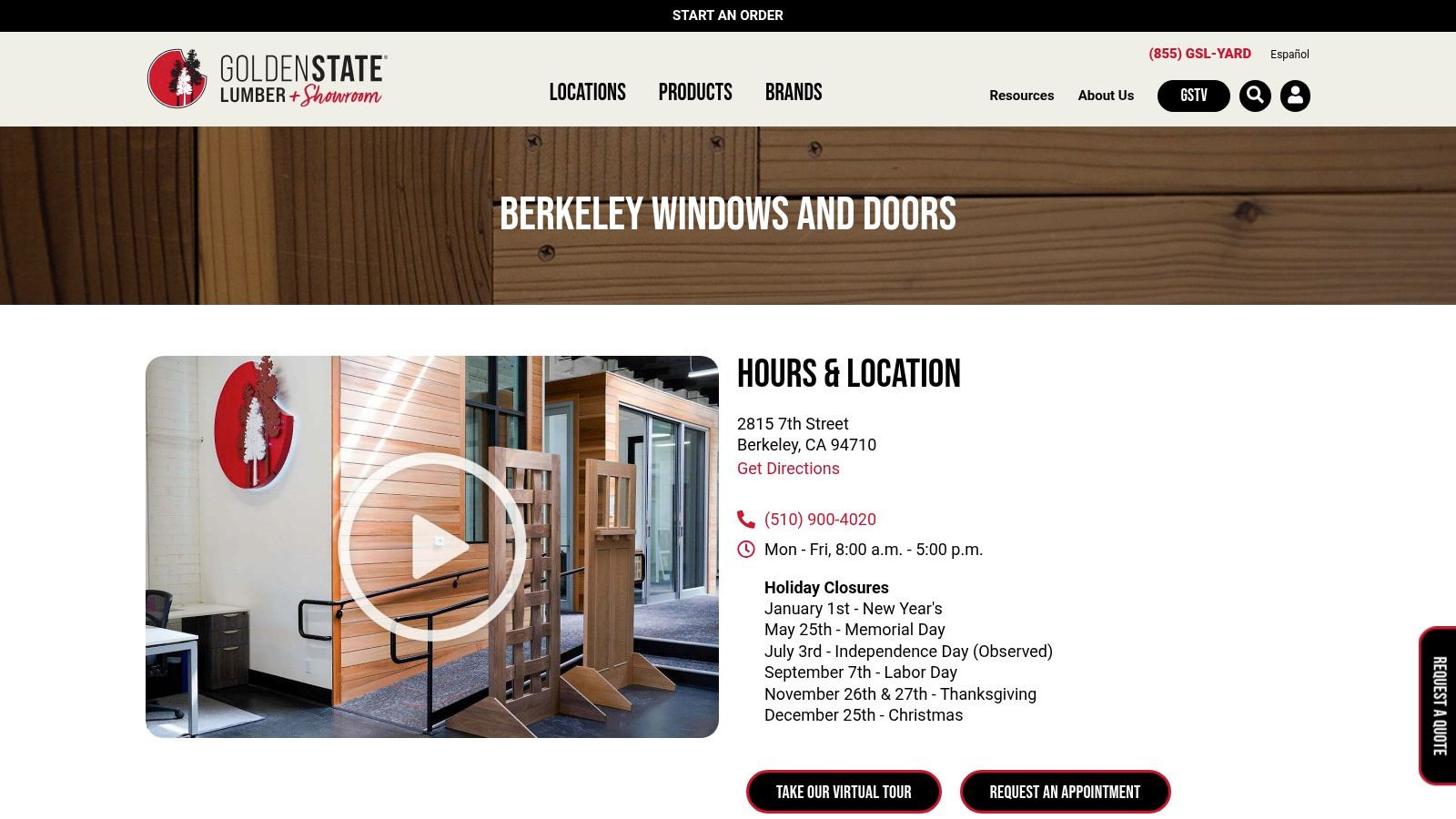 Golden State Window & Door Design (Golden State Lumber — Berkeley showroom)
