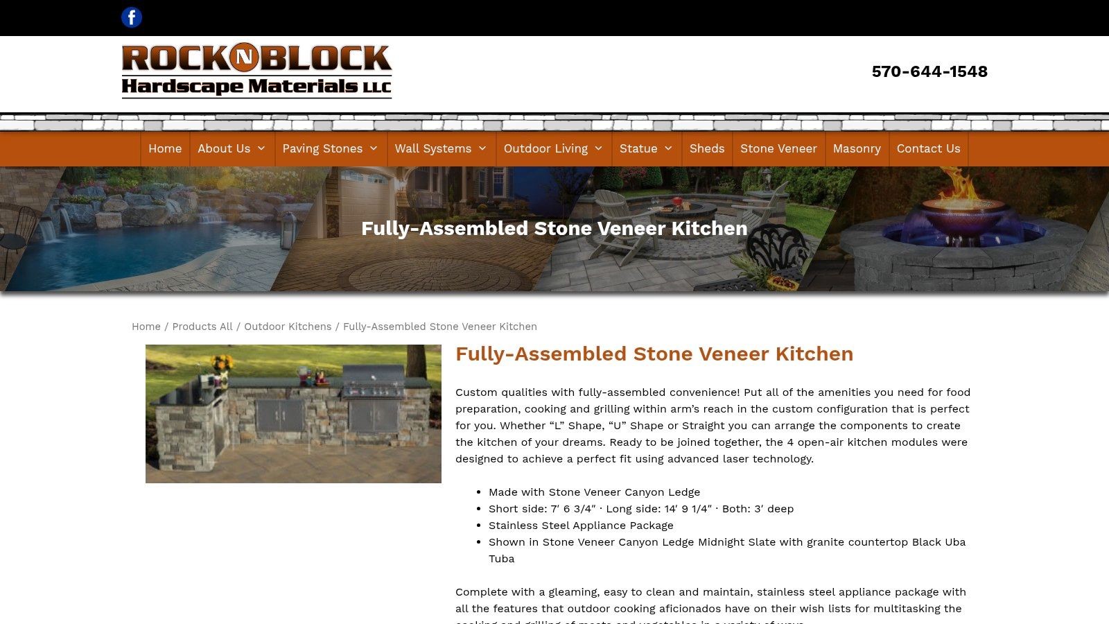Rock N Block Hardscape Materials LLC outdoor kitchen