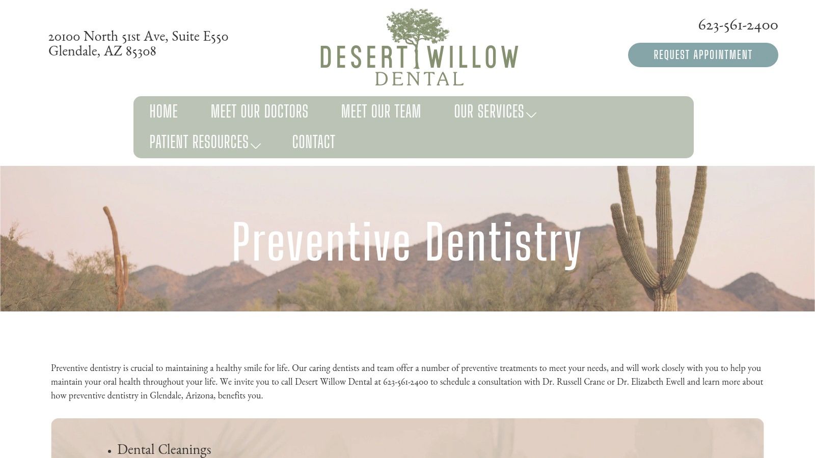 Desert Willow Dental – Preventive Dentistry (Glendale)