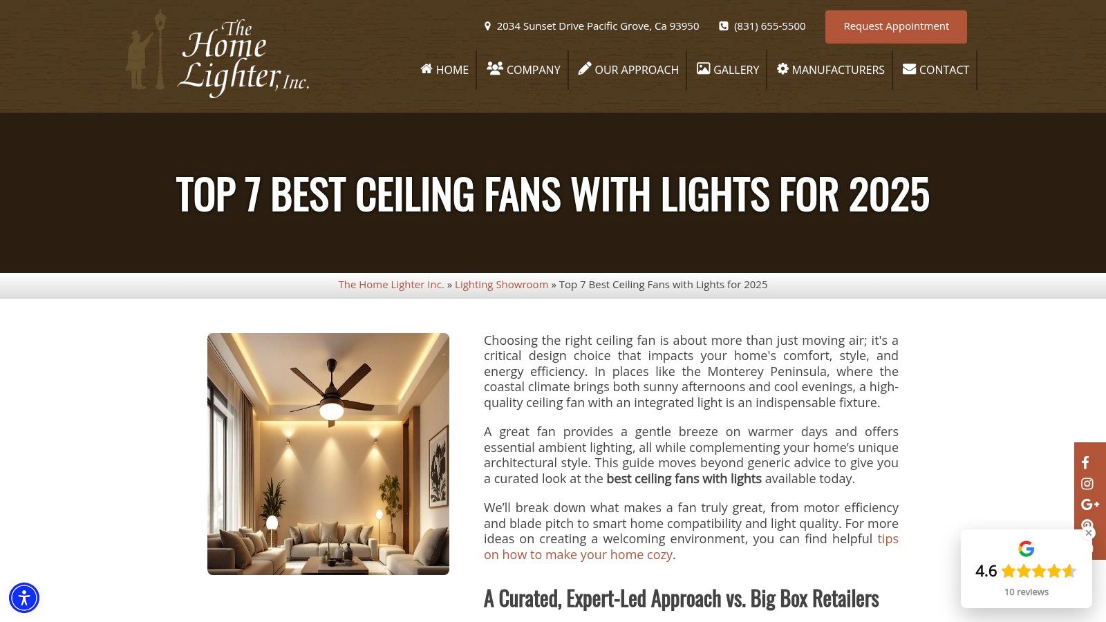 Top 7 Best Ceiling Fans with Lights for 2025