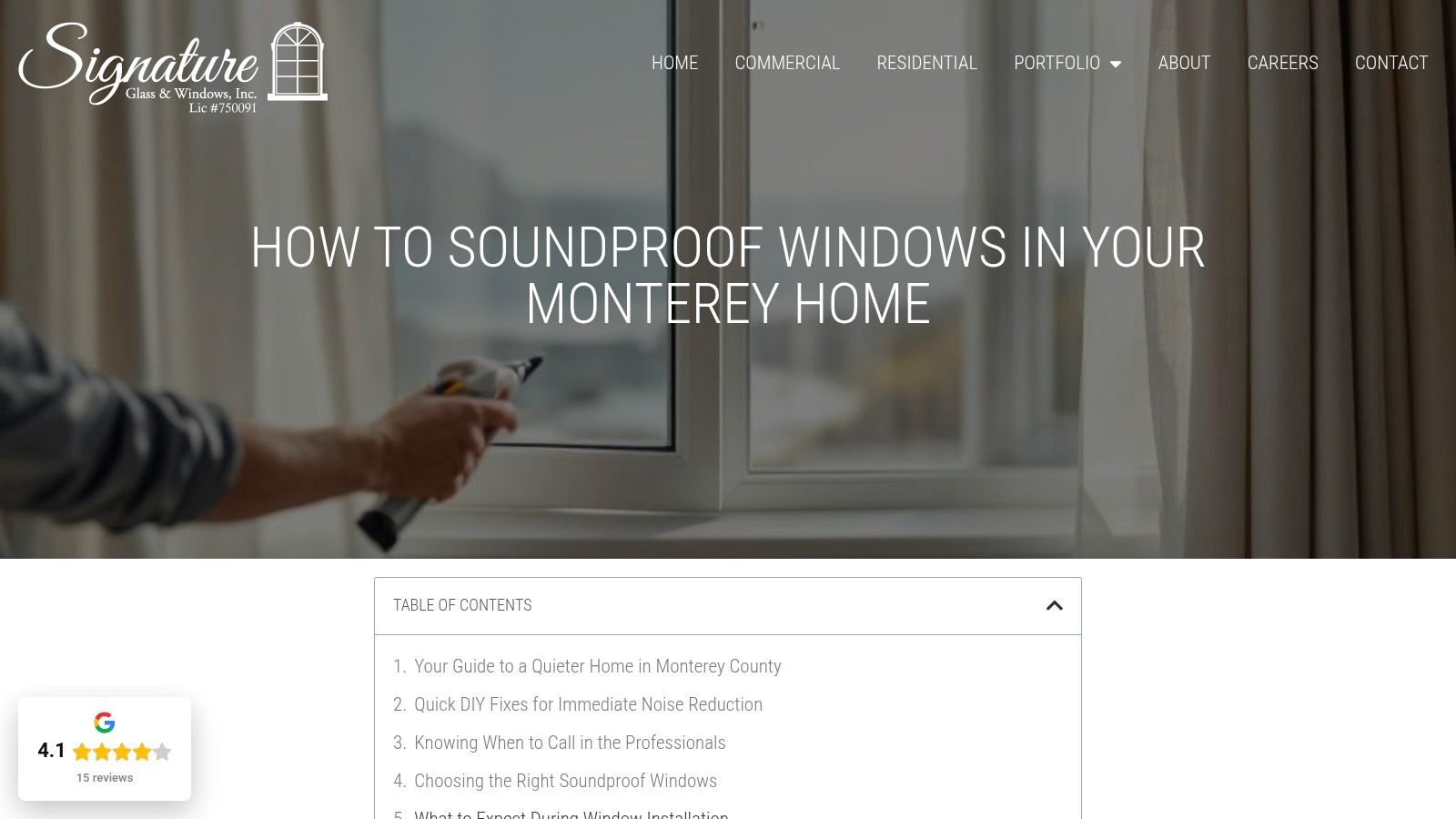 How to Soundproof Windows in Your Monterey Home