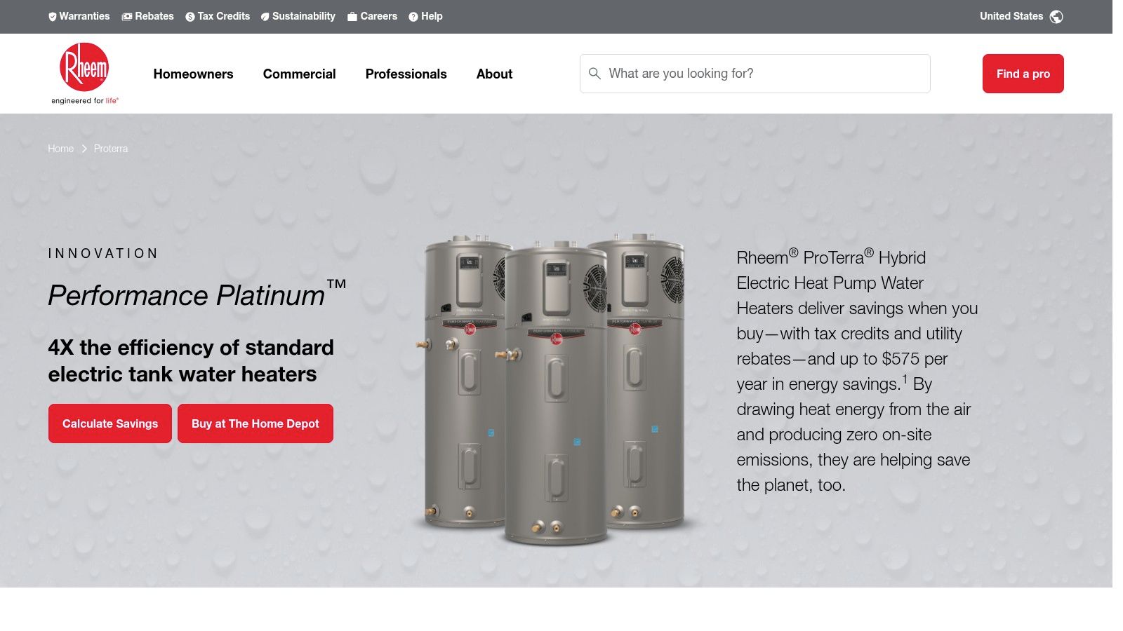 Rheem (EcoNet-enabled smart water heaters)