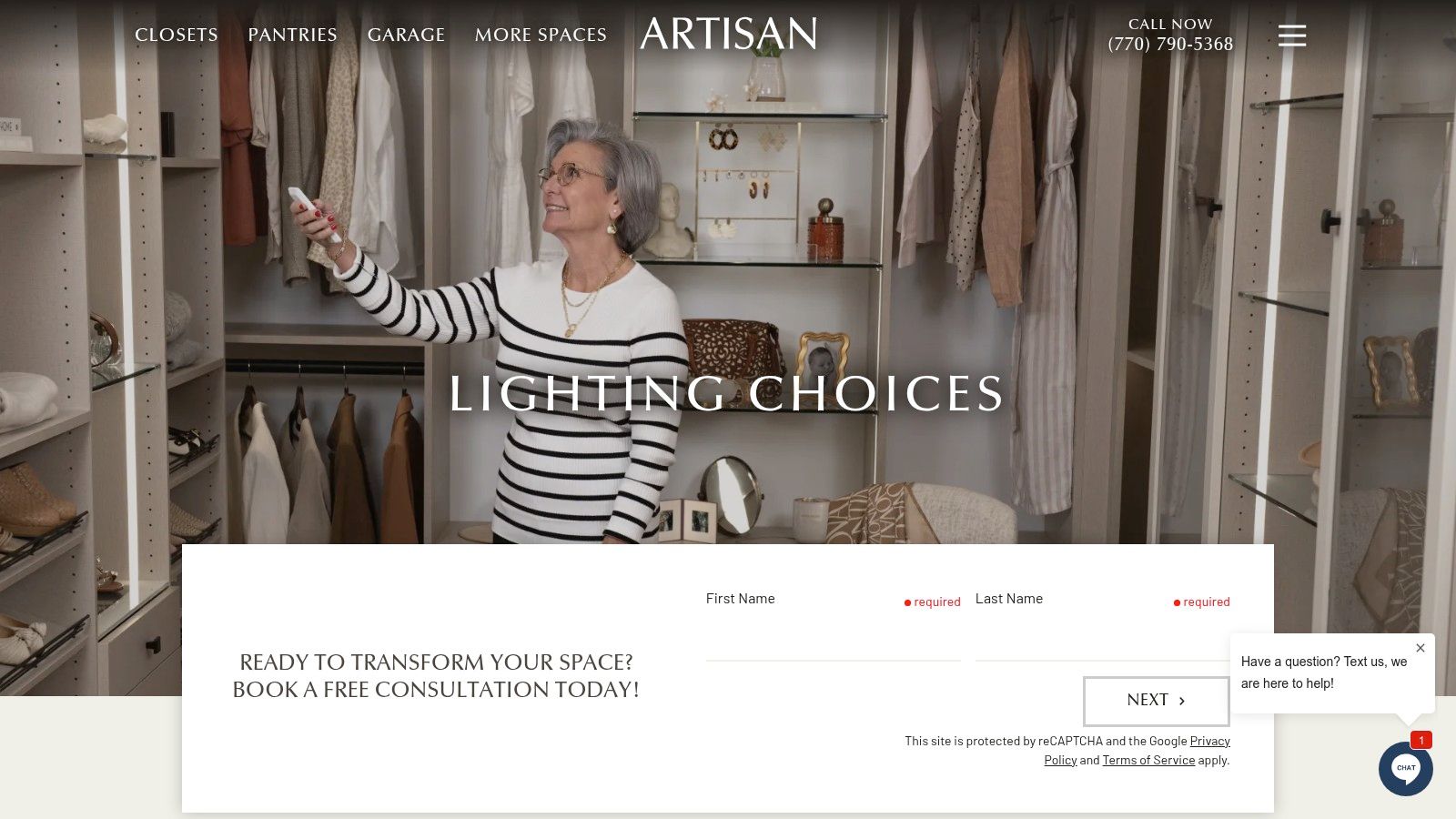 Artisan Custom Closets: For Bespoke Integrated Lighting