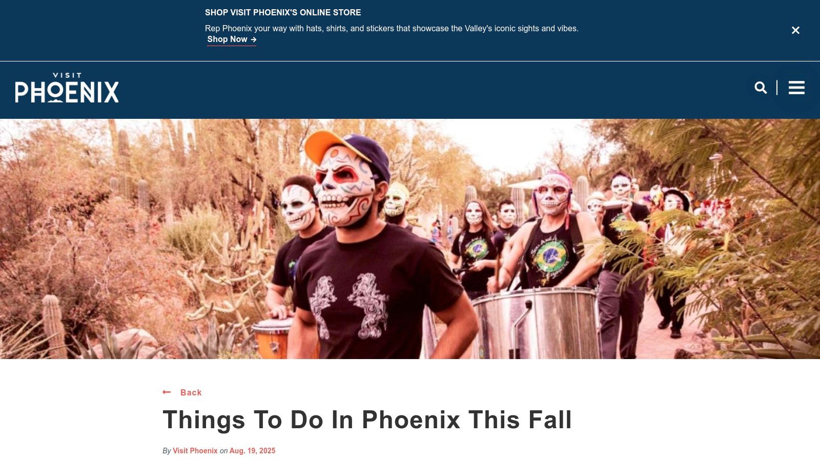 A vibrant fall festival scene in Phoenix with pumpkins and festive decorations.