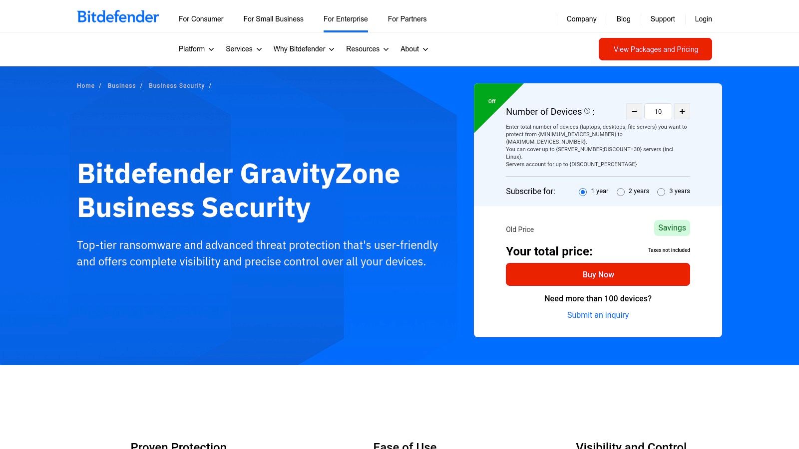 Bitdefender GravityZone Business Security