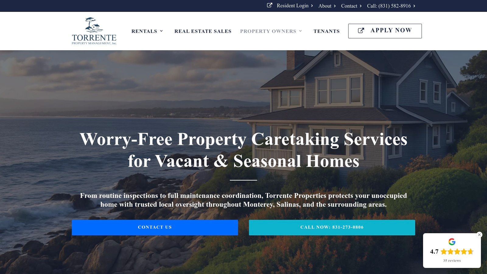 Worry-Free Property Caretaking Services for Vacant & Seasonal Homes.