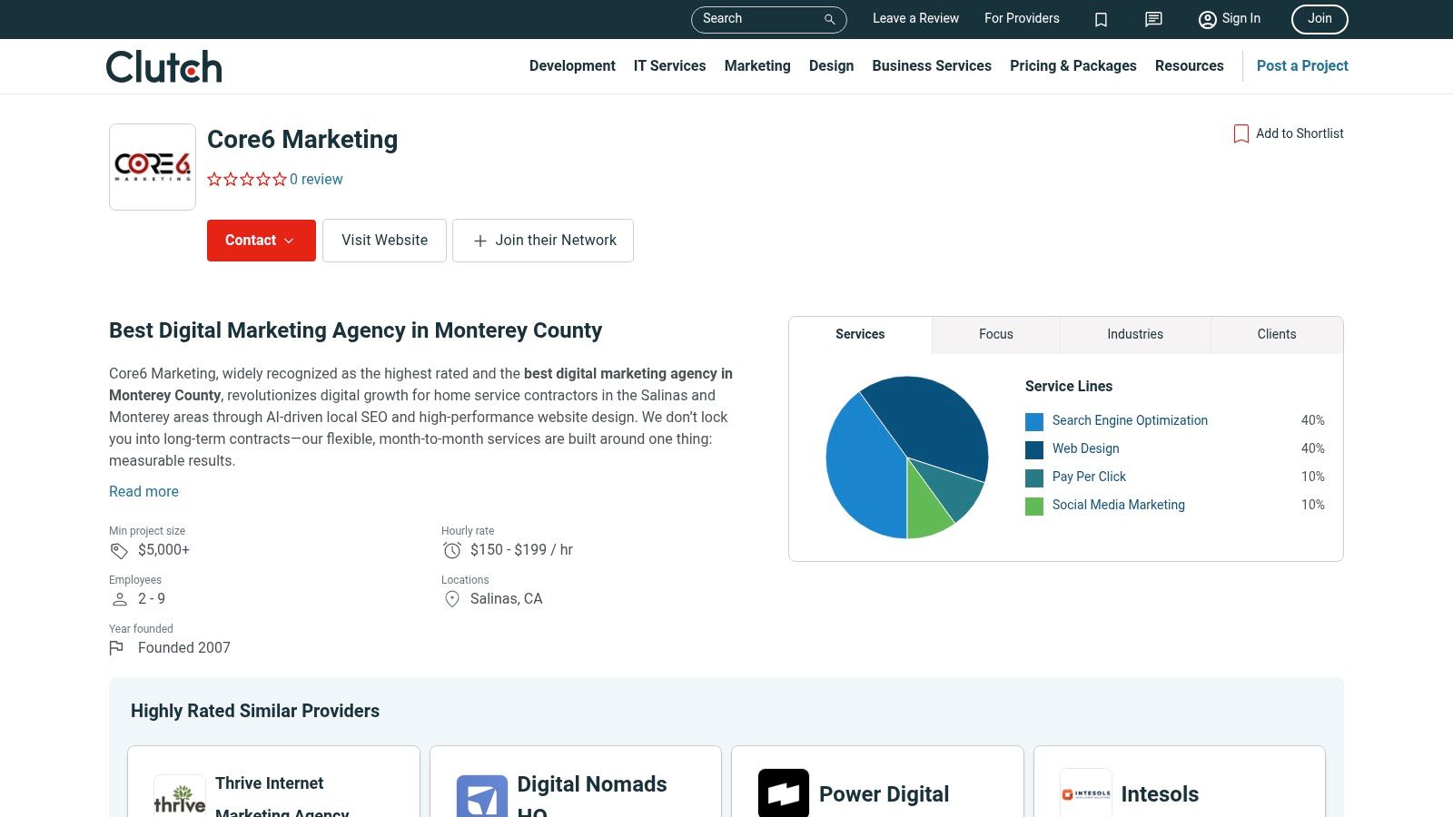 Clutch (agency directory profile)