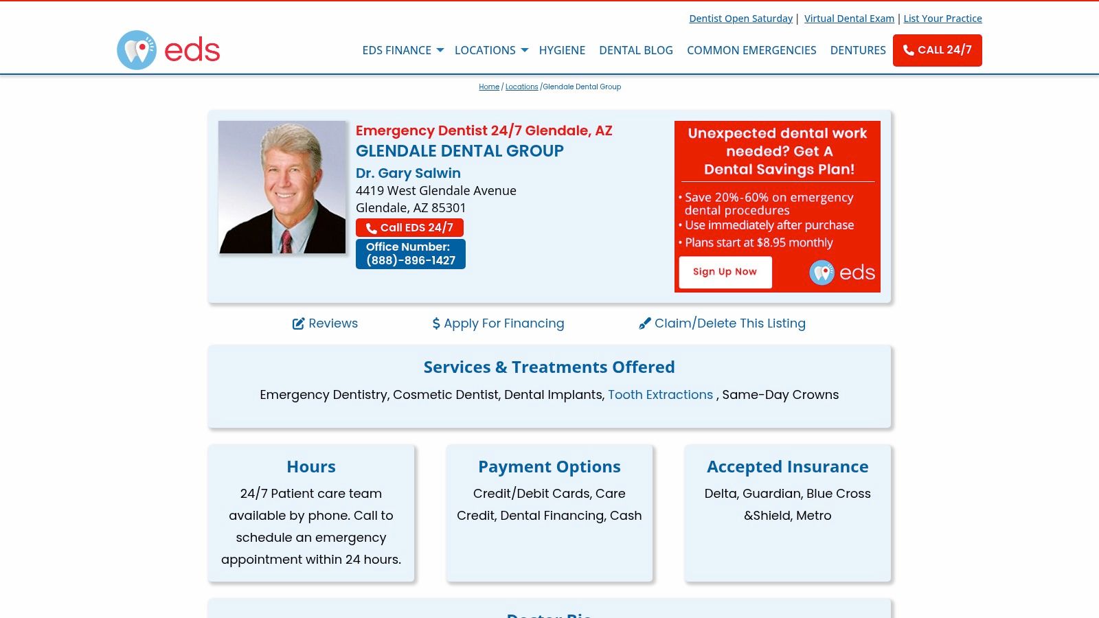 Emergency Dental Service (EDS)