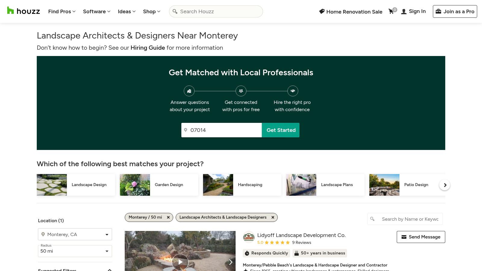 Houzz – Monterey Outdoor Living Professionals