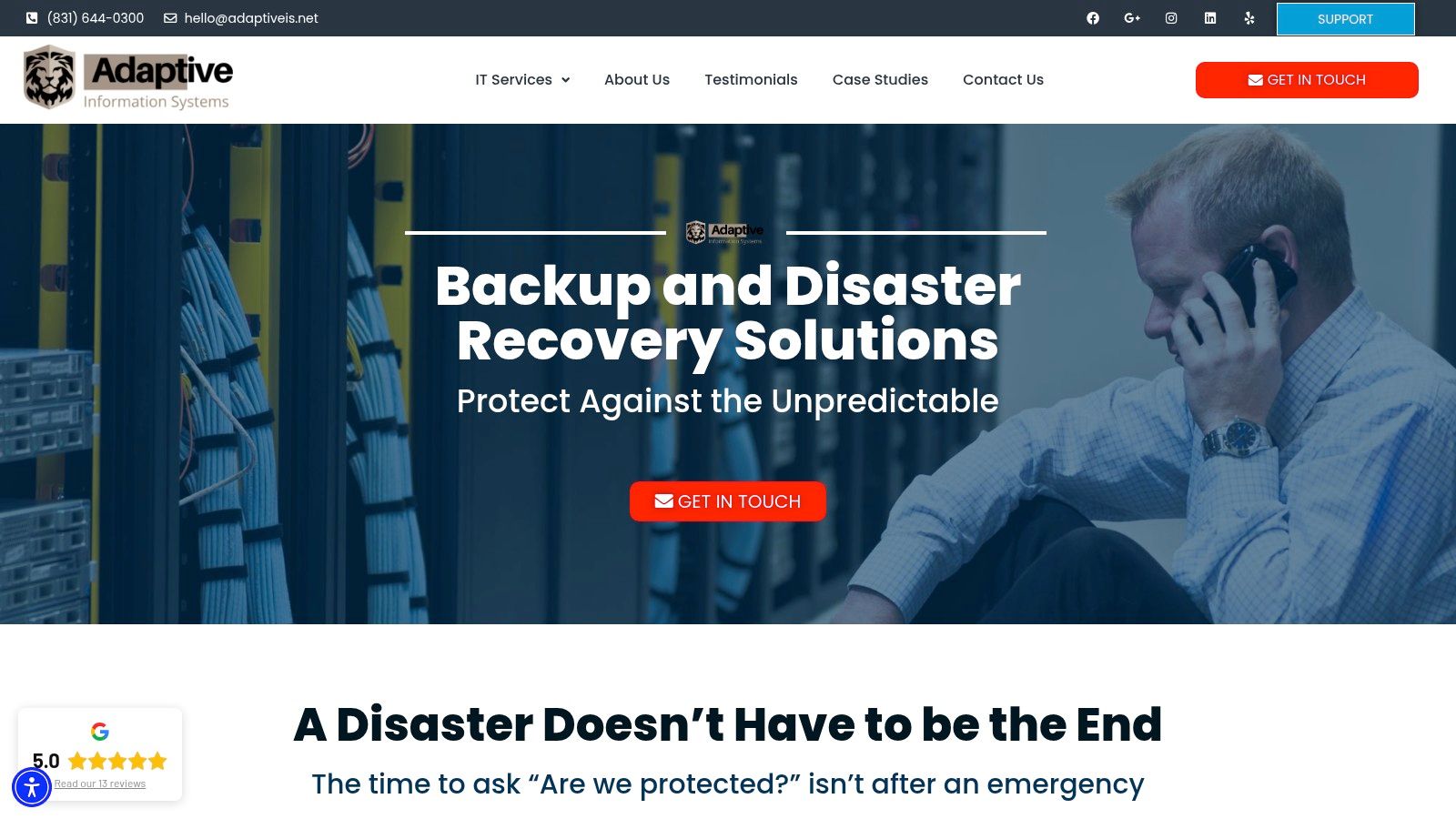 Backup and Disaster Recovery Solutions