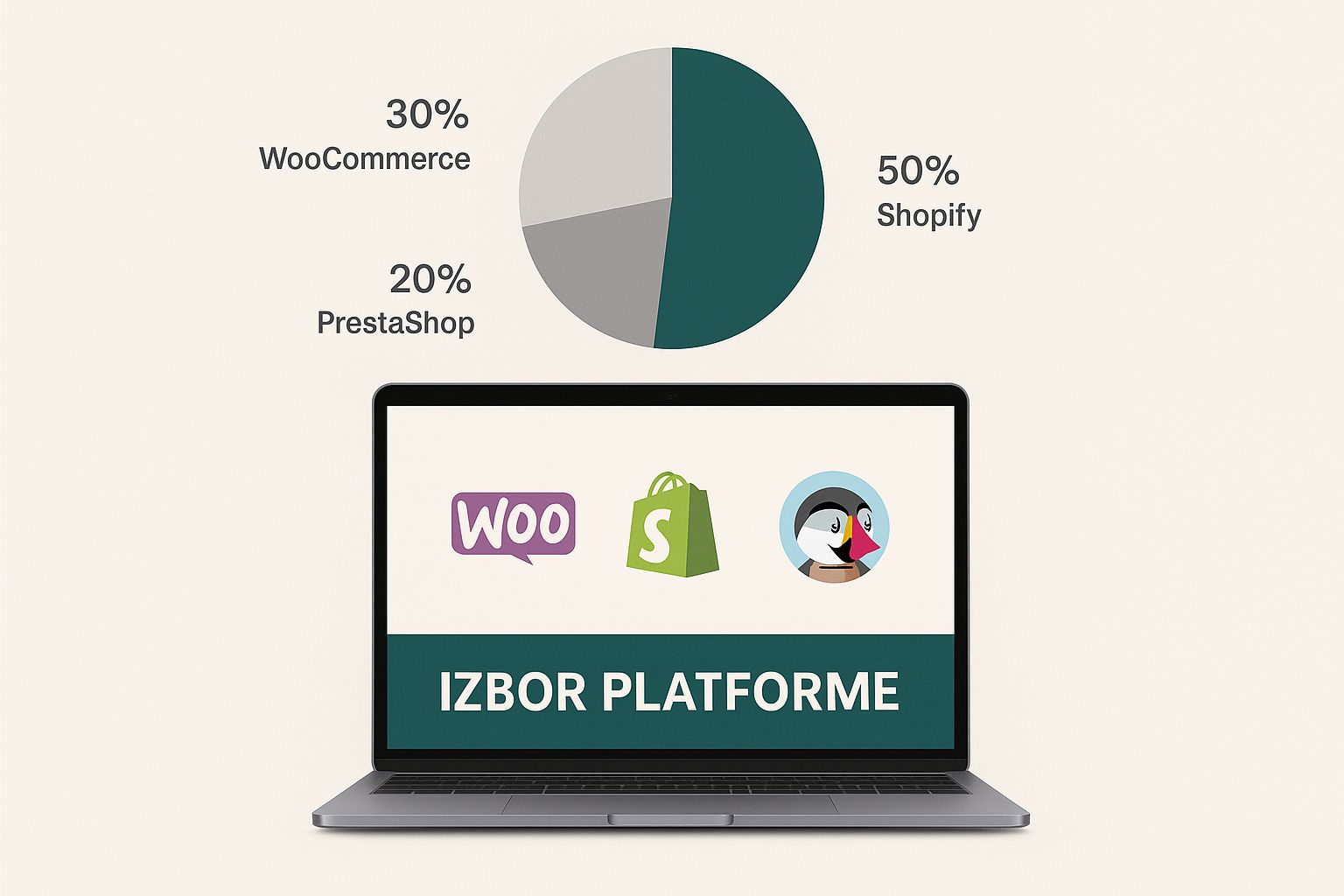 Infographic about izrada web trgovine