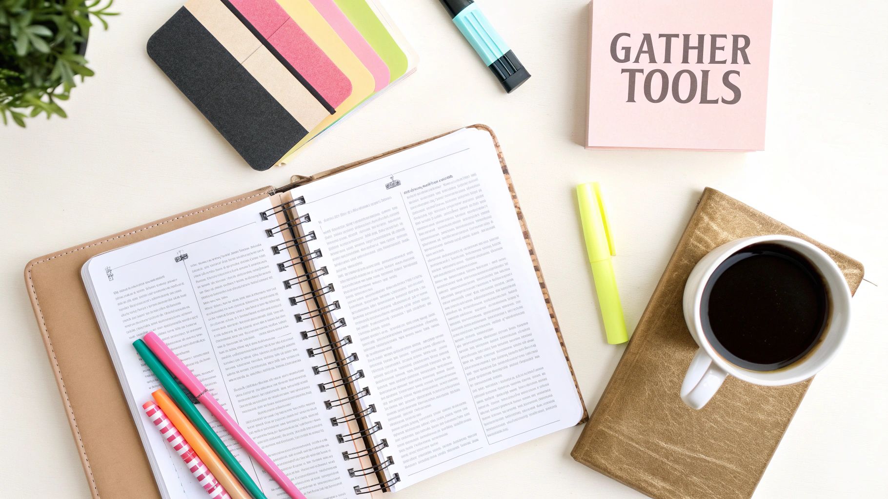 Notepad with Bible