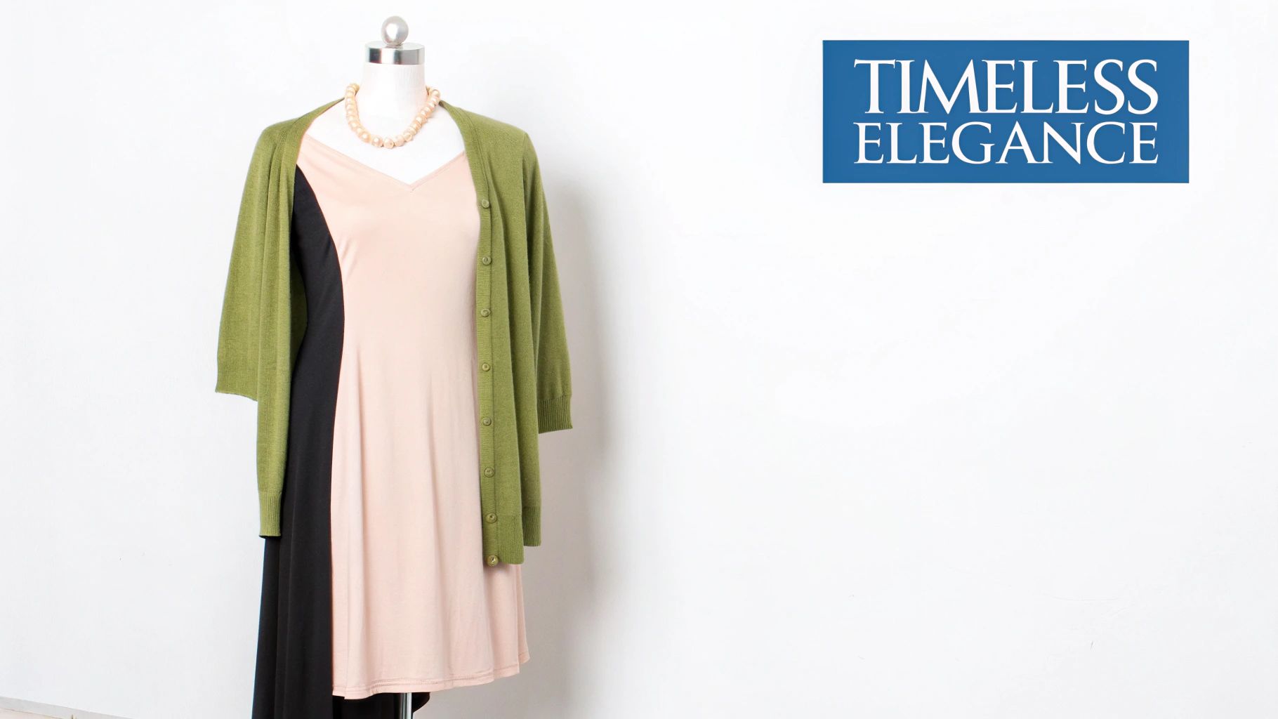 Classic Midi Dress with Cardigan