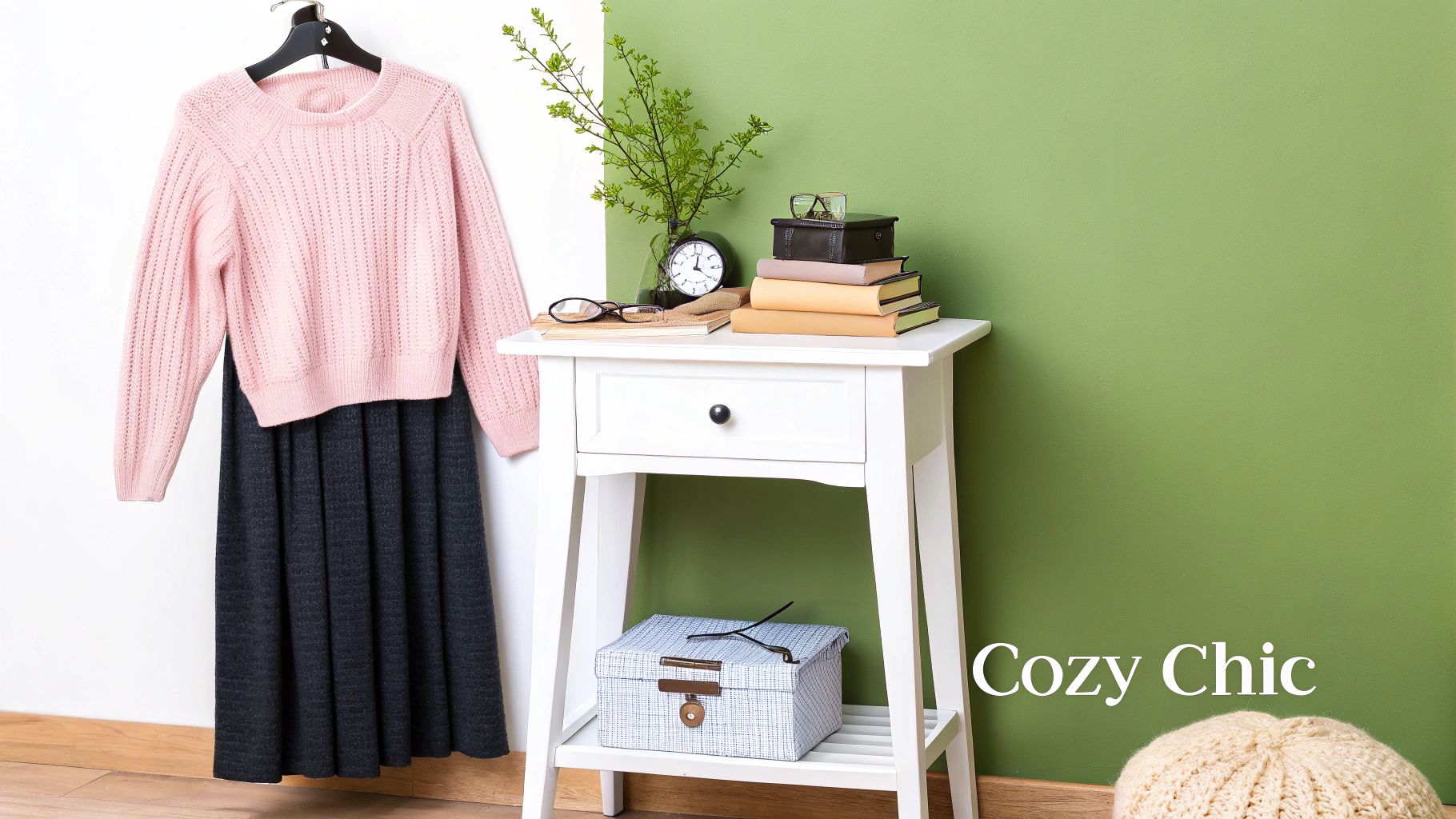 Sweater and Midi Skirt Pairing