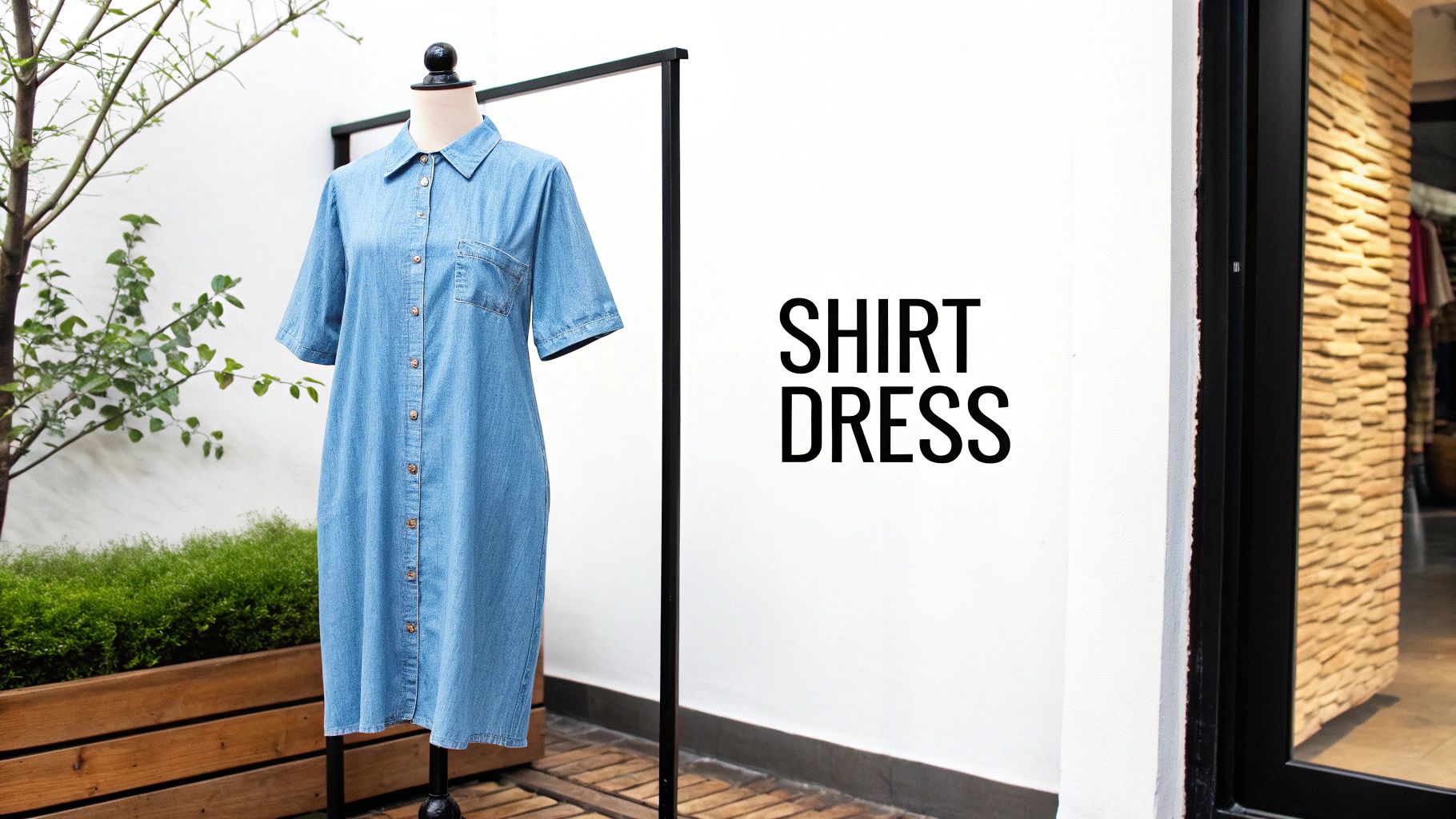 Button-Down Shirt Dress
