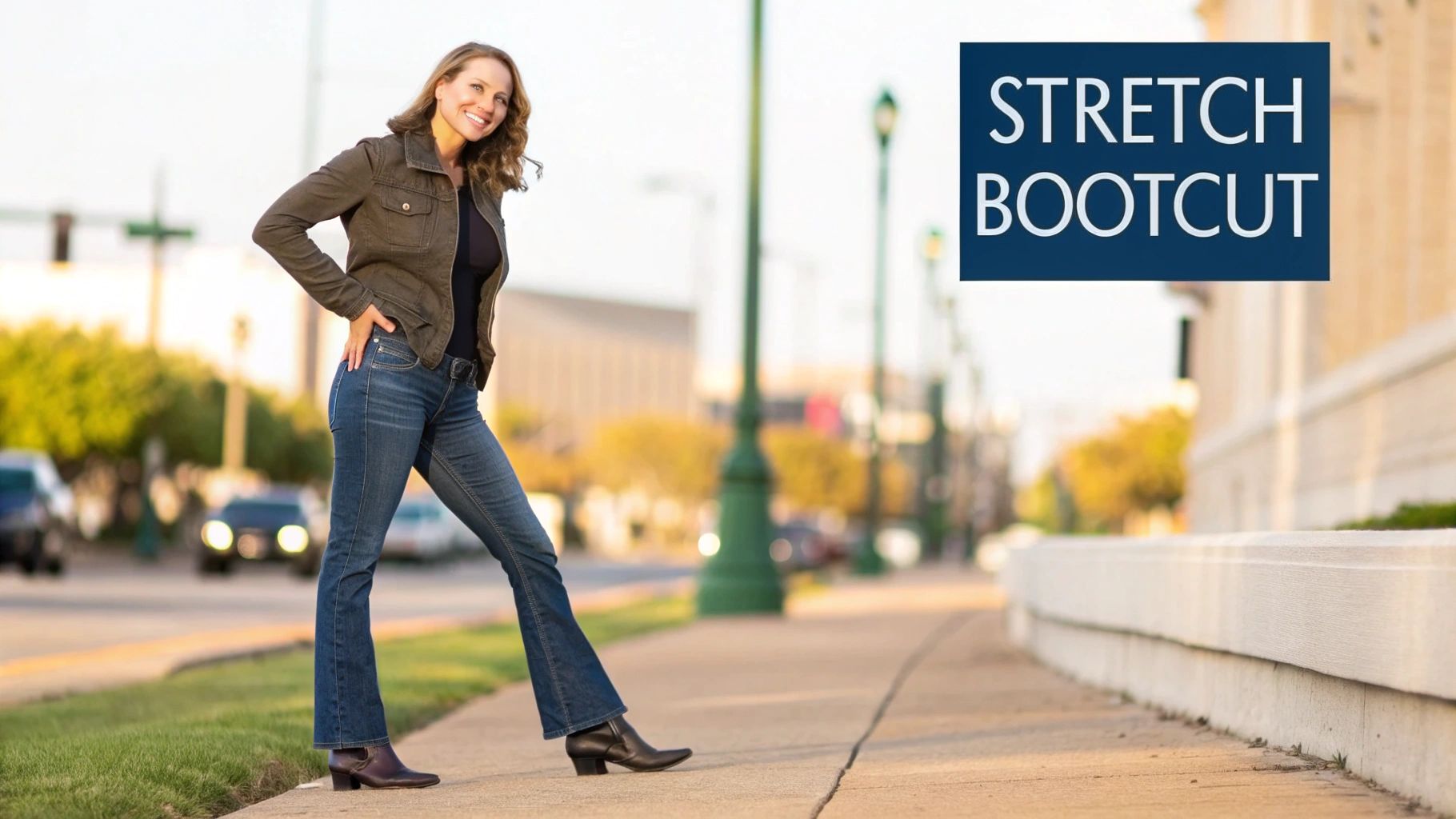 Bootcut Jeans with Stretch