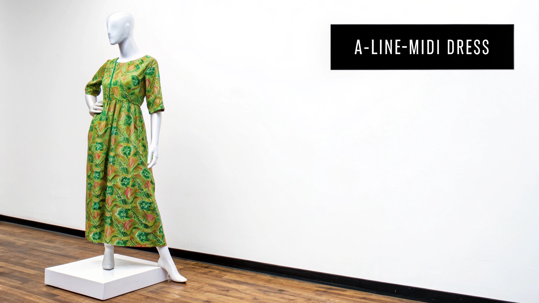 A-Line Midi Dress