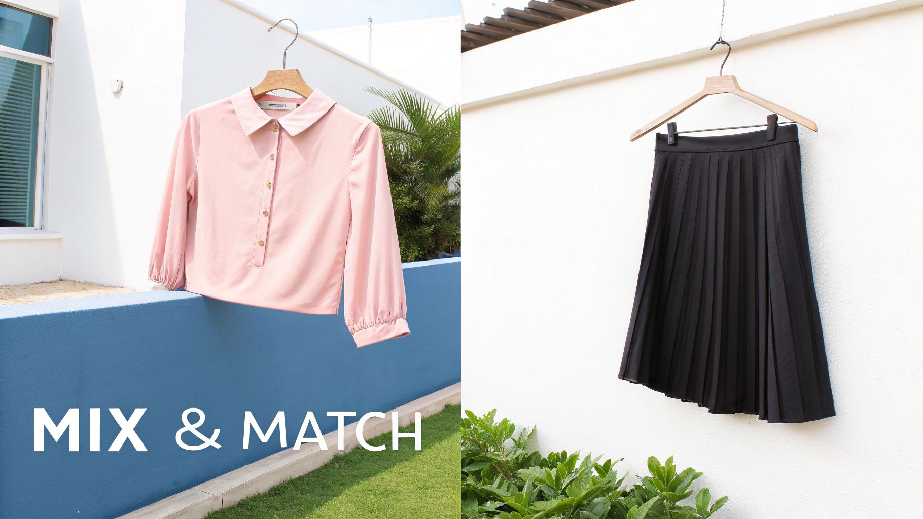 Blouse and A-Line Skirt Combination