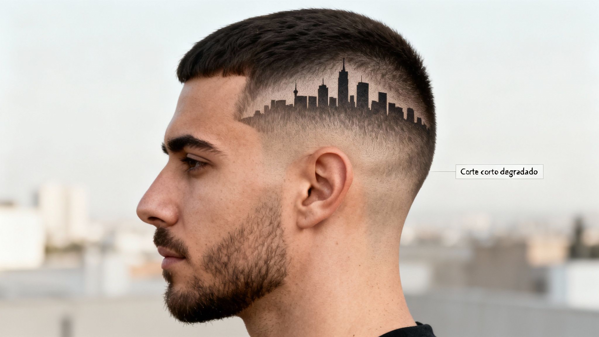 Ejemplo de corte corto degradado