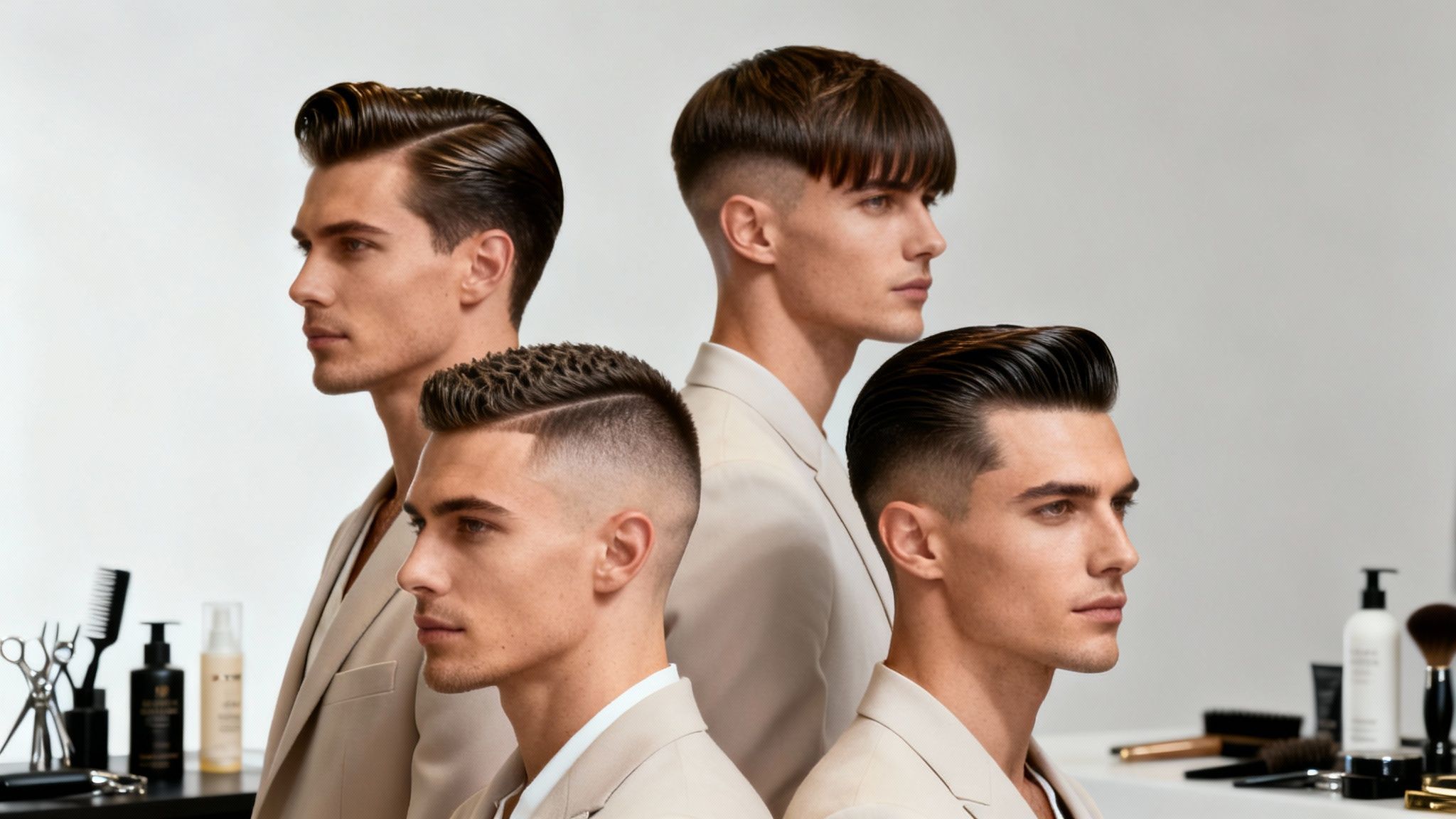 Guía definitiva 2026: 10 tipos de peinados hombres para un look de lujo