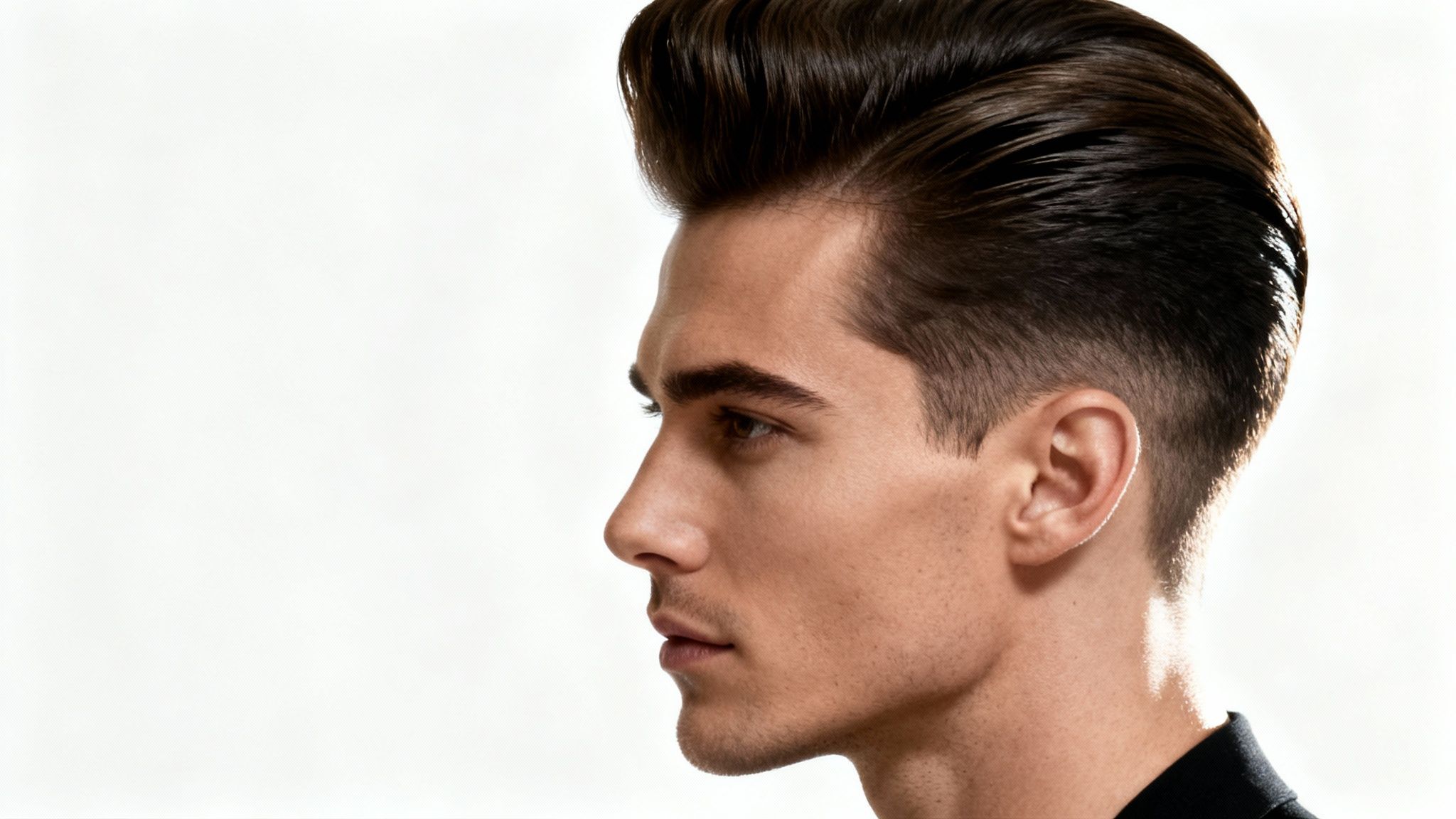 Pompadour with High Fade
