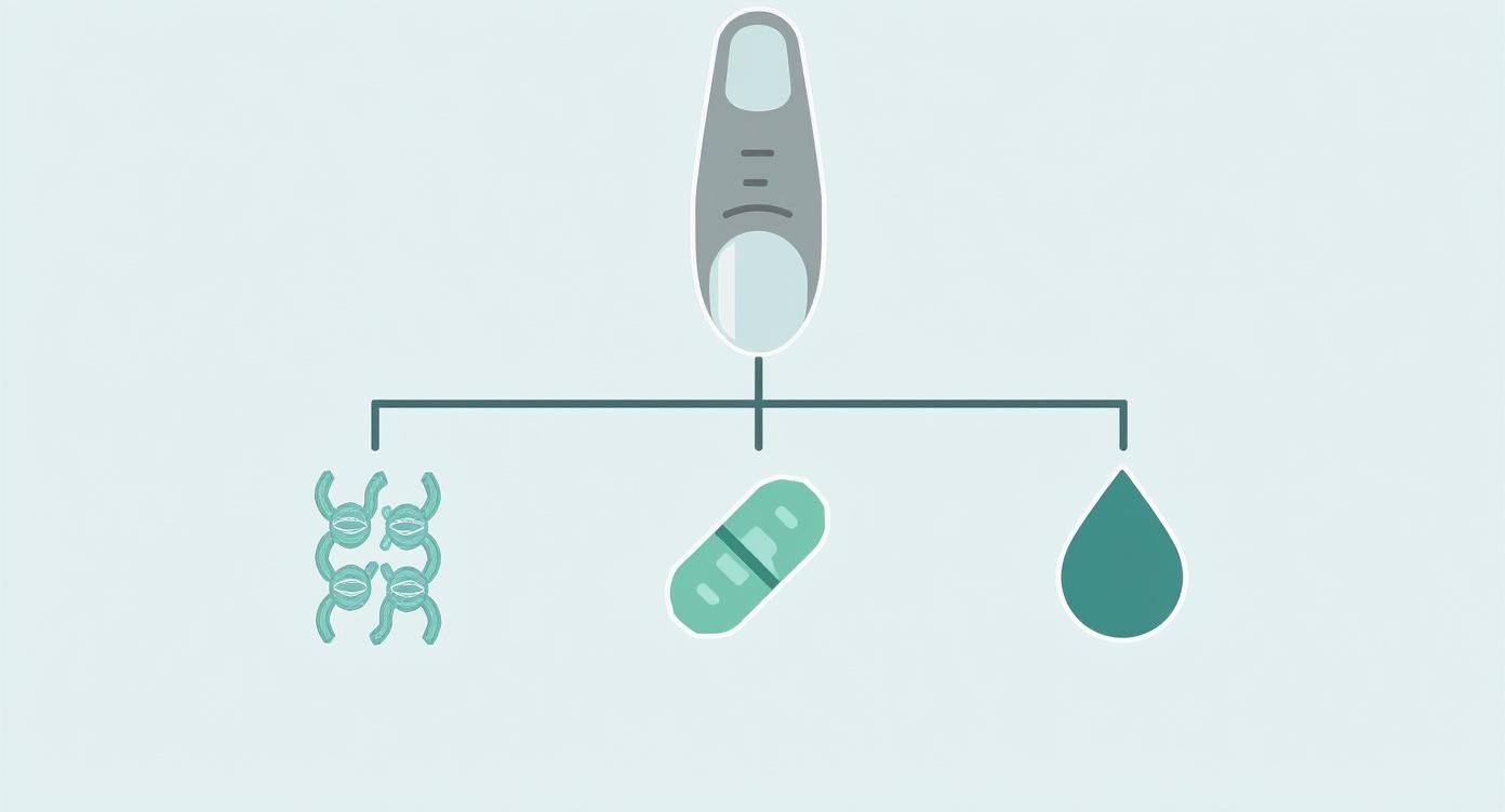 Infographic about best vitamins for nail growth