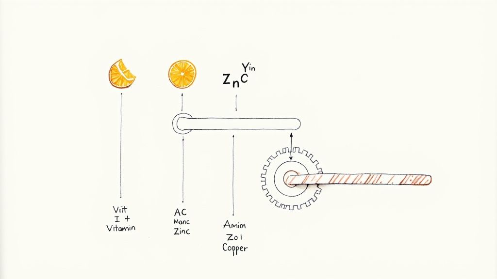 A microscopic view of amino acid structures