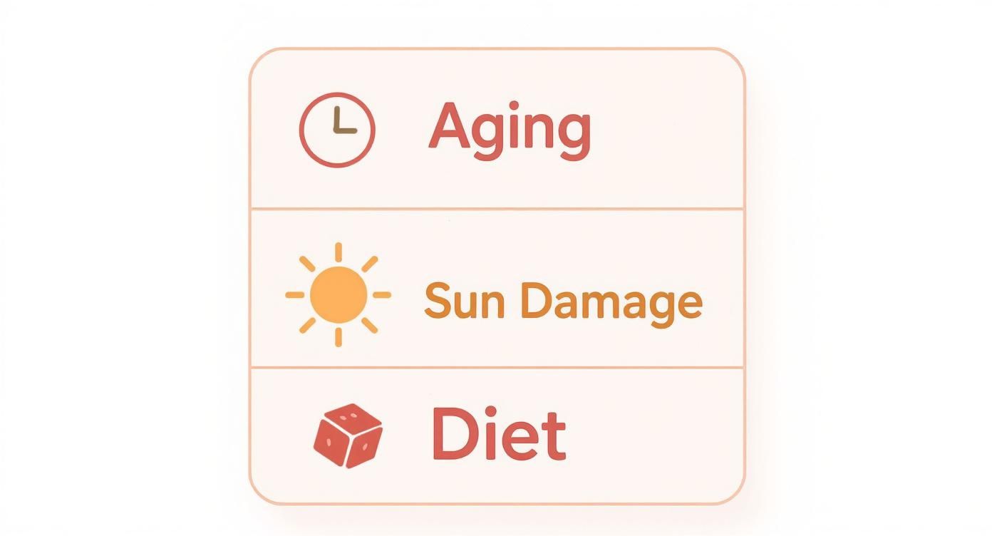 Infographic about how to increase collagen production naturally