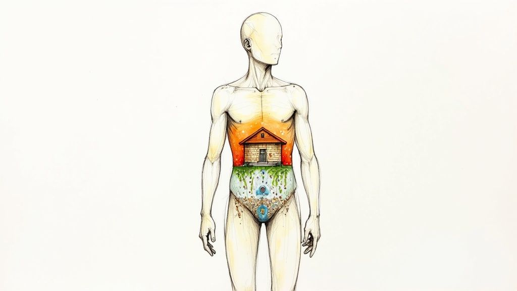 Antioxidant-rich foods like berries, oranges, and nuts arranged artfully