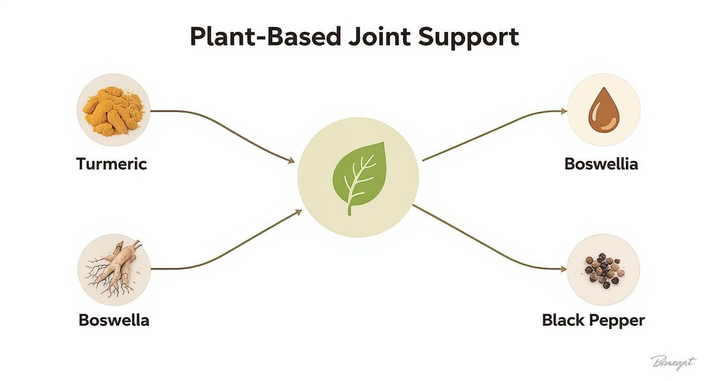 Infographic about best supplements for joint recovery