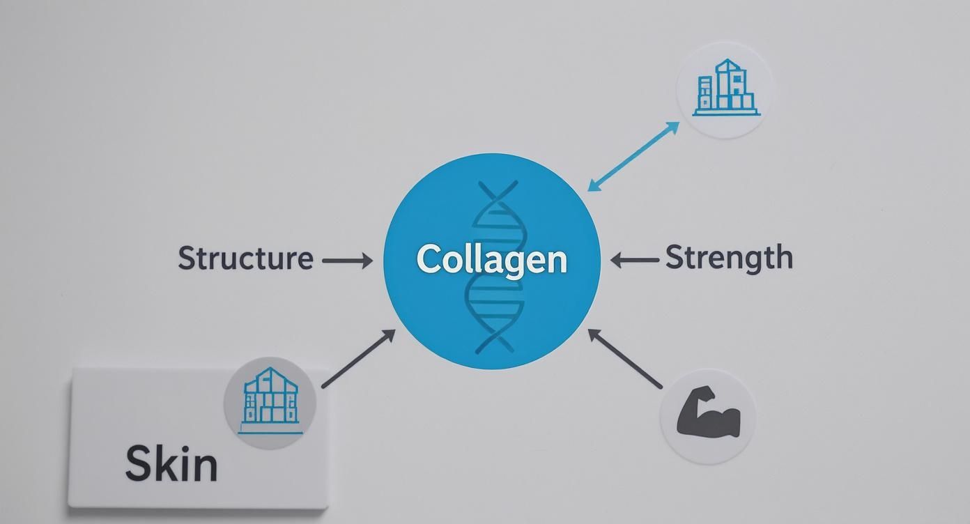 Infographic about natural ways to boost collagen