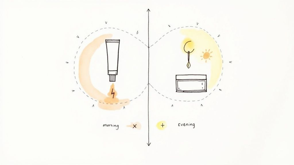 A woman applying a natural skincare product to her face, representing a daily ritual.