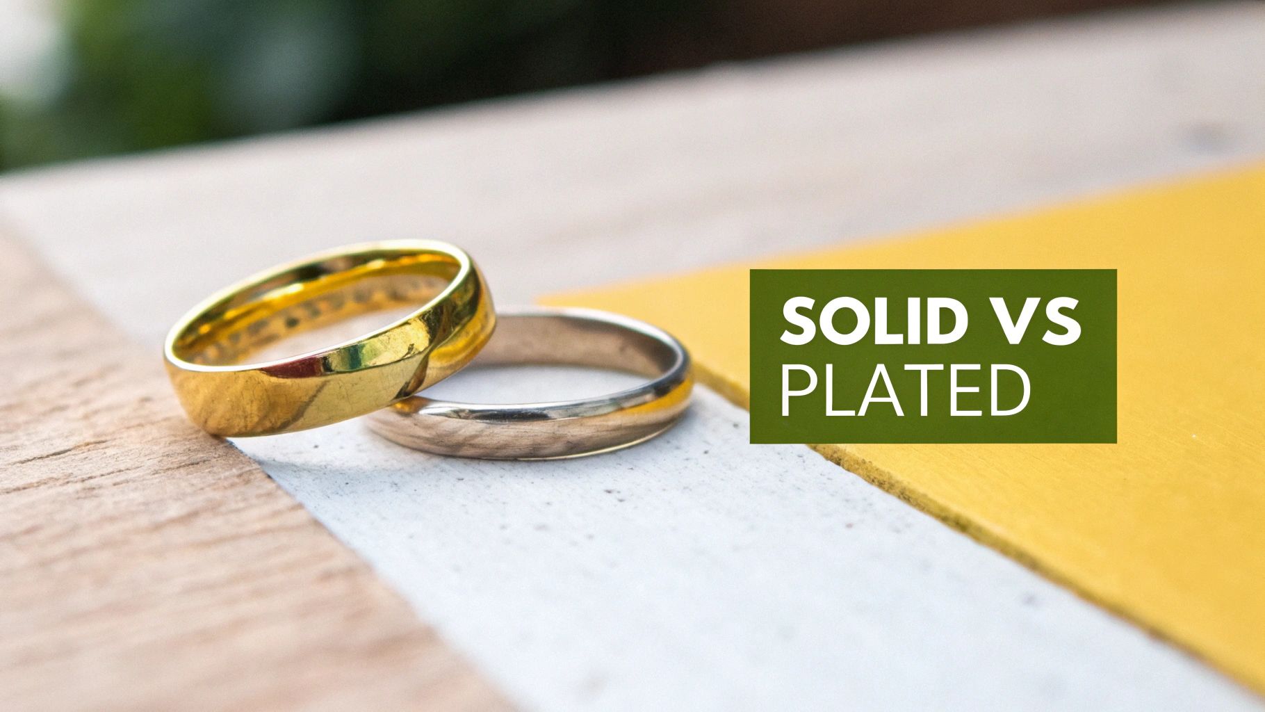 A close-up of a gold-plated necklace being held, showing its intricate chain link design.